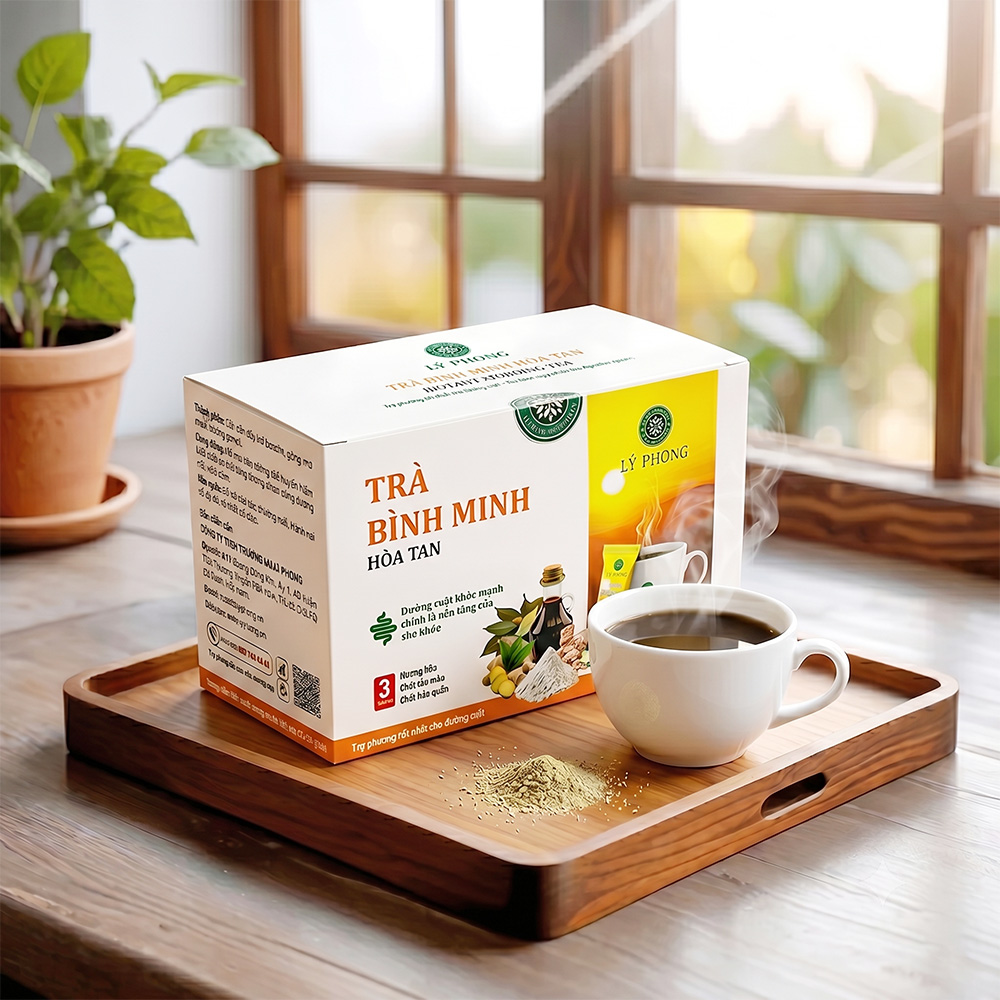 Trà bình minh hòa tan Lý Phong đạng hộp